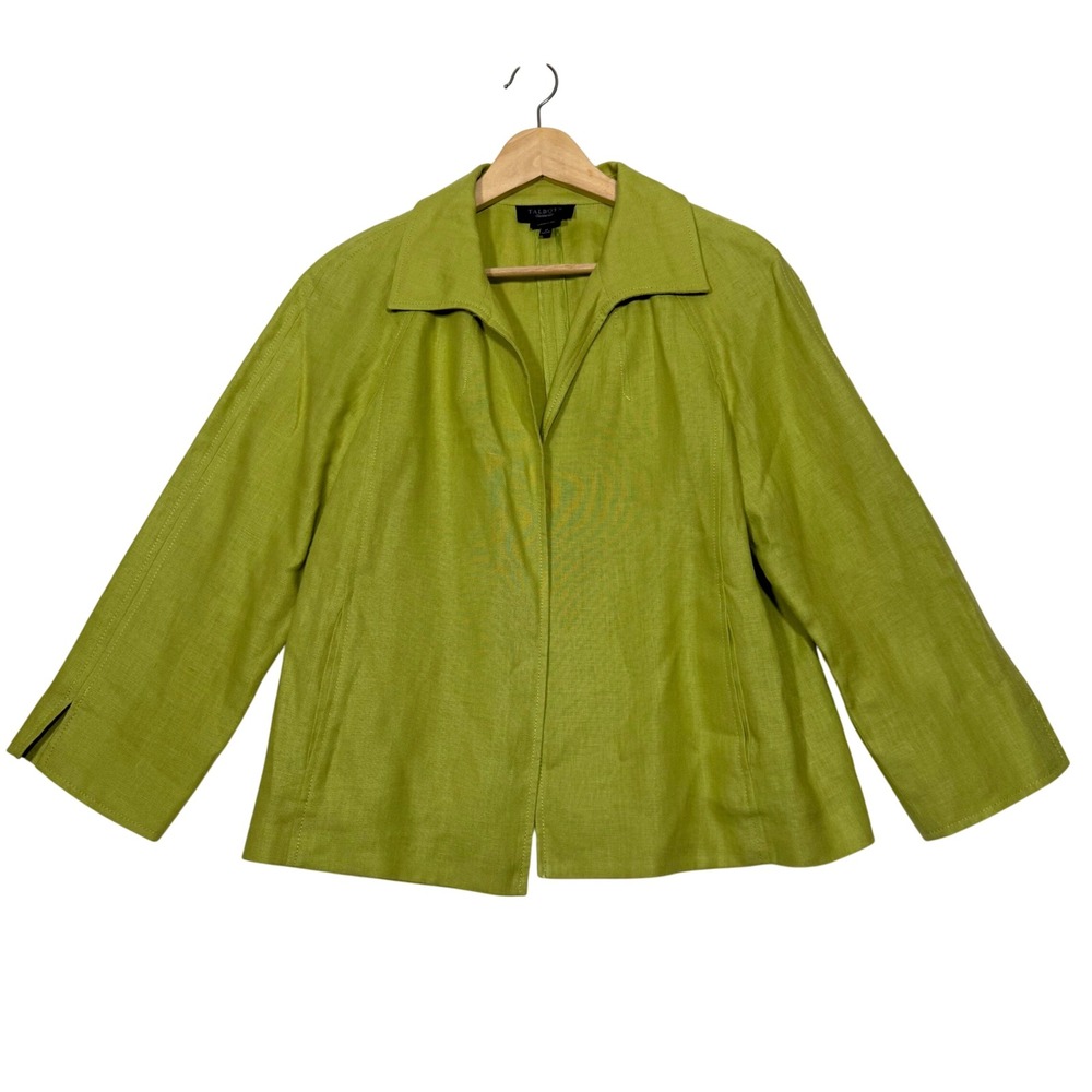 Talbots 100% Pure Irish Linen Blazer, 3/4 Sleeves, Pockets, Women's‎ Medium